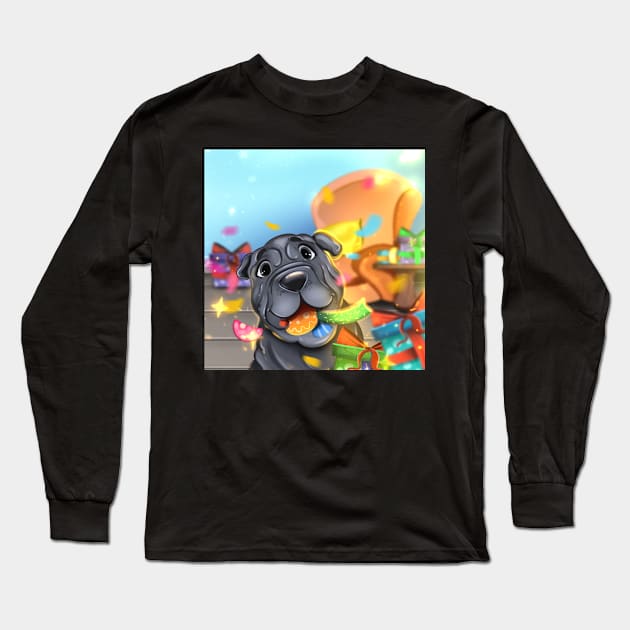 Stitch Loves Christmas! Long Sleeve T-Shirt by Stitch's Puppy Games